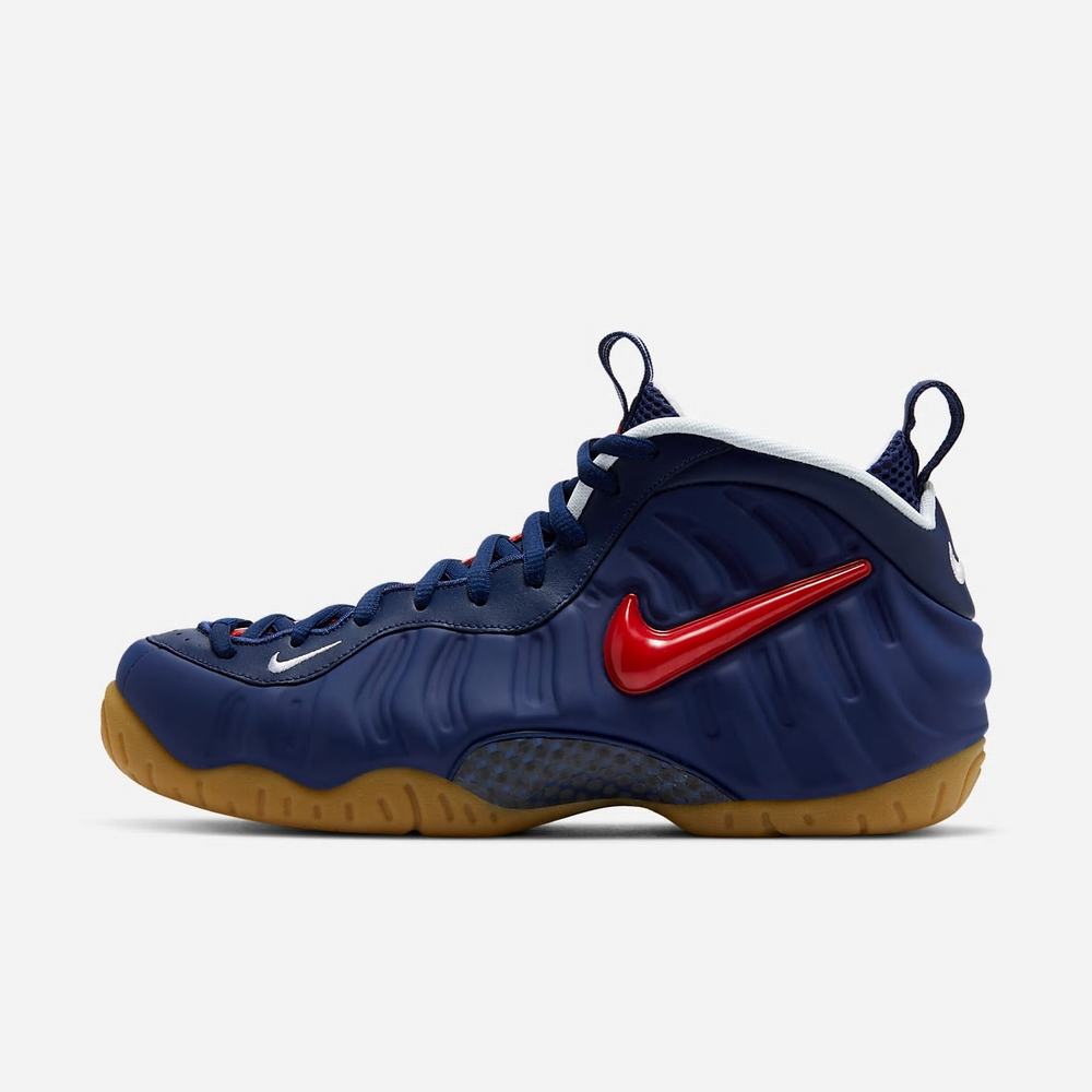 Sneakers Nike Air Foamposite Pro Bleu 8026-473 Blue Void/Gum Light Brown/White/University Red Homme | YTF-84087711